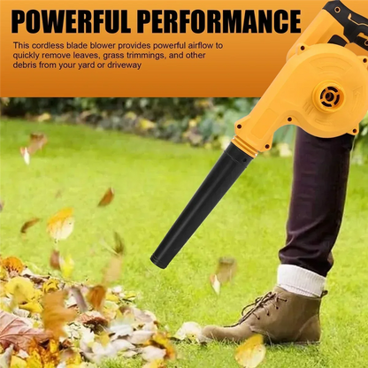 New Brush Cordless Leaf Blower for DeWalt Battery 2-In-1 Air Blower & Vacuum (No Battery)