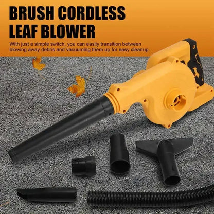 New Brush Cordless Leaf Blower for DeWalt Battery 2-In-1 Air Blower & Vacuum (No Battery)